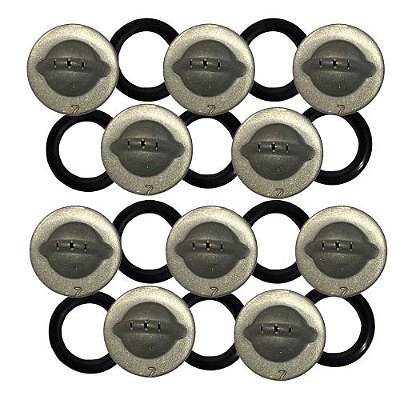 KIT - Disco Metálico para Bico de Pulverização - 15mm - B-7 (Três Furos) 10 Unidades