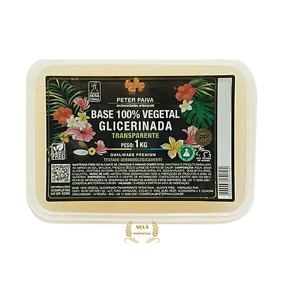BASE GLICERINADA VEG TRANSPARENTE PP 1KG