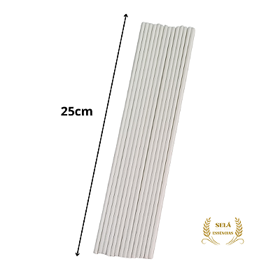 VARETA DE FIBRA BRANCA 25CM