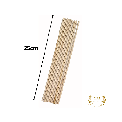 VARETA DE MADEIRA 25CM (100UN)