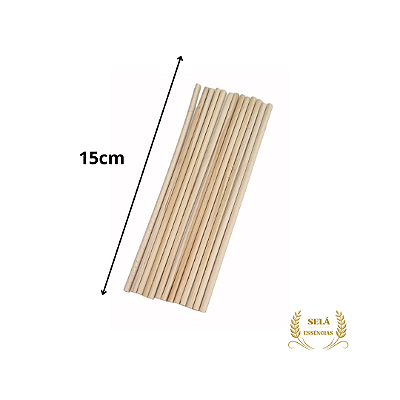 VARETA DE MADEIRA 15CM (100UN)