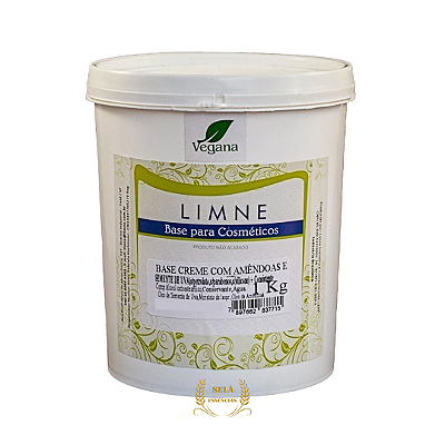 BASE CREME HIDRADANTE VEGANO AMENDOAS E SEMENTE DE UVA LIMNE 1KG