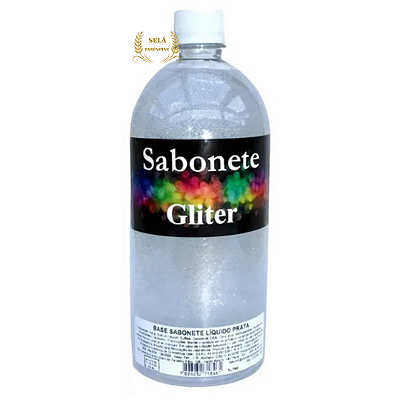 BASE SABONETE LIQUIDO NEUTRO GLITER PRATA 1LT