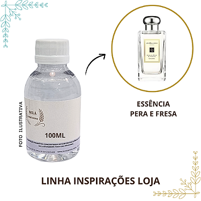 ESSÊNCIA PERA E FRESA 100ML
