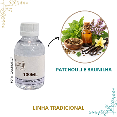 ESSÊNCIA PATCHOULI E BAUNILHA 100ML