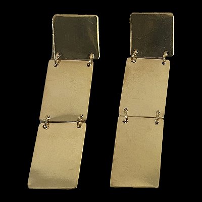 Brinco Ladrilho Ouro