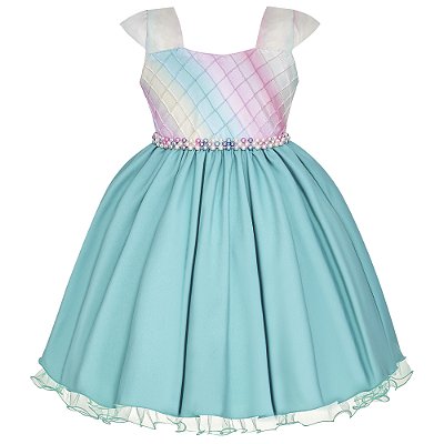 Vestido Infantil Juvenil Candy Color de Festa Giovanella
