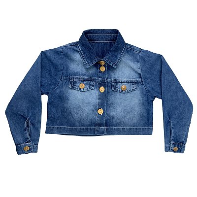 Jaqueta Casaquinho Infantil Azul Jeans V&A