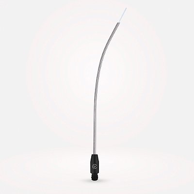 Cânula Curva Para Condução de Fibra Óptica 2.5mm x 25cm