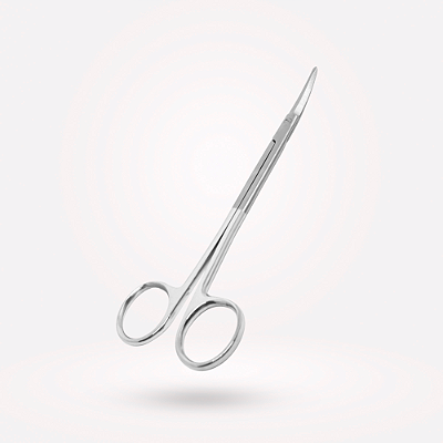 Tesoura Gorney Freeman Bifacetada Serrilhada Curva 21cm