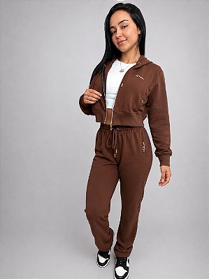 Conjunto Moletinho Luna - Marrom