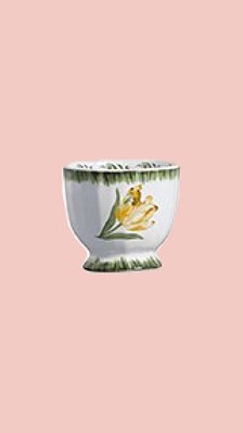 Mini vaso tulipa amarelo