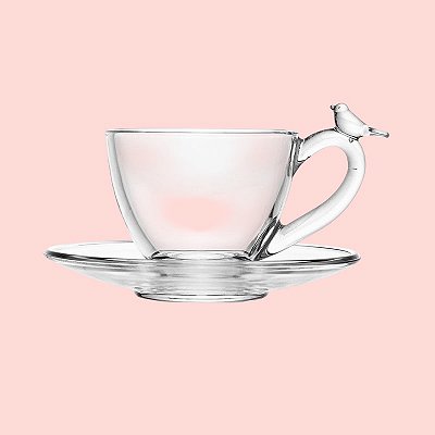 Xícara de café com pires Bird