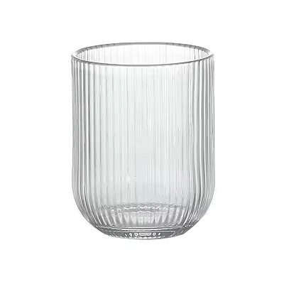 Cj. 6 copos baixo de vidro linha Lines - 250ml