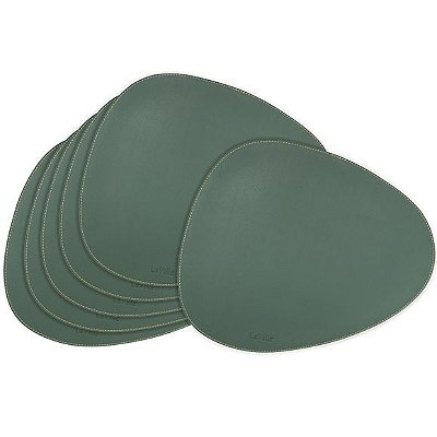 Lugar americano verde militar em couro sintético