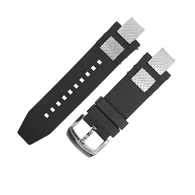 Pulseira para Relógio Compatível com  Invicta Noma 3 Completa - Preto e Prata