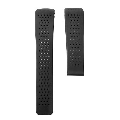 Pulseira para Relógio Compatível com Tag Heuer Pendulum Em Borracha Preto Com encaixe de 22mm