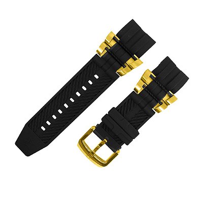 Pulseira para Relógio Compatível com Invicta Bolt Zeus Preto Completa cabo Preto