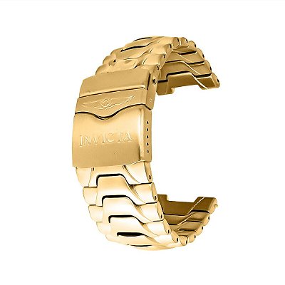 Pulseira para Relógio Compatível com Invicta Thunderbolt Aço Premium Dourado
