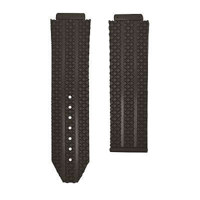 Pulseira para Relógio Compatível com Hublot Big Bang Quadradinha Marrom 25/22mm