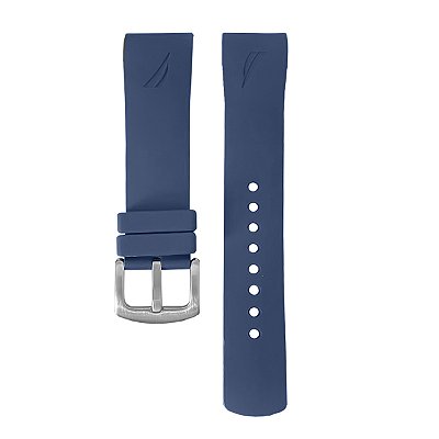 Pulseira para Relógio Compatível com Nautica 22mm Azul Com Fivela