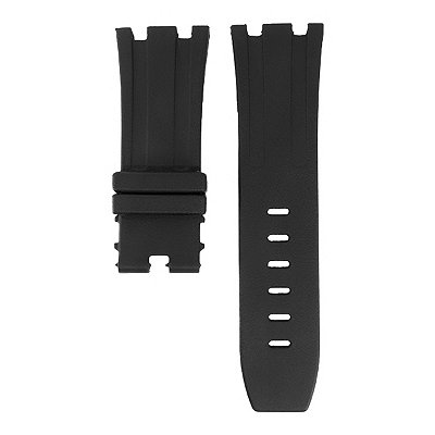 Pulseira para Relógio Compatível com Audemars Piguet Royal Oak Offshore de 28mm Preto Silicone Ponta Grossa
