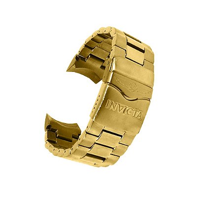 Pulseira para Relógio Compatível com Invicta Excursion Aço Premium Dourado