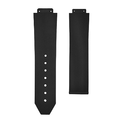 Pulseira para Relógio Compatível com Hublot Big Bang Riscadinha Preto 22/20mm