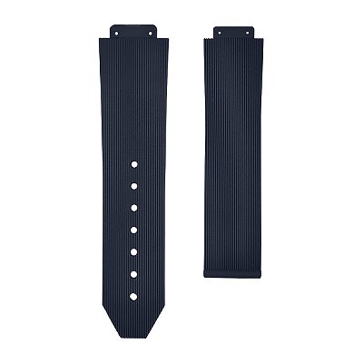 Pulseira para Relógio Compatível com Hublot Big Bang Riscadinha Azul Cobalto 22/20mm