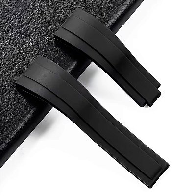 Pulseira para Relógio Compatível com Rolex Todos Modelos de 21mm na Cor Preto