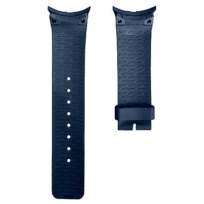 Pulseira para Relógio Compatível com Nautica 20mm Silicone Azul (Fixação Parafusos)