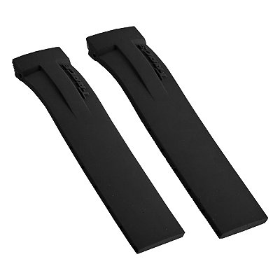 Pulseira para Relógio Compatível com Tissot Gp T Race em Silicone Cor Preto