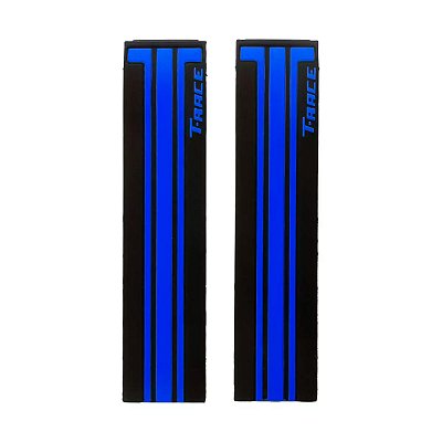 Pulseira para Relógio Compatível com Tissot GP T-Race T048/ T027 Silicone Preto/ Azul Com encaixe de 21mm