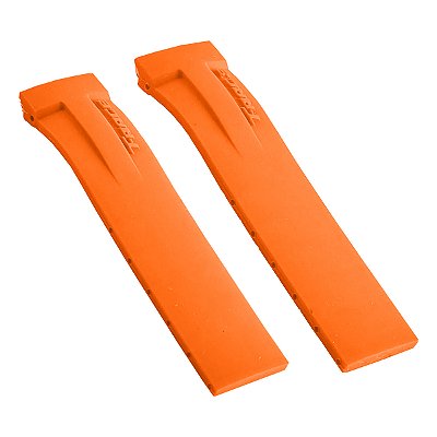 Pulseira para Relógio Compatível com Tissot Gp T Race em Silicone Cor Laranja