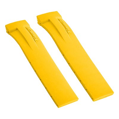 Pulseira para Relógio Compatível com Tissot Gp T Race em Silicone Cor Amarelo