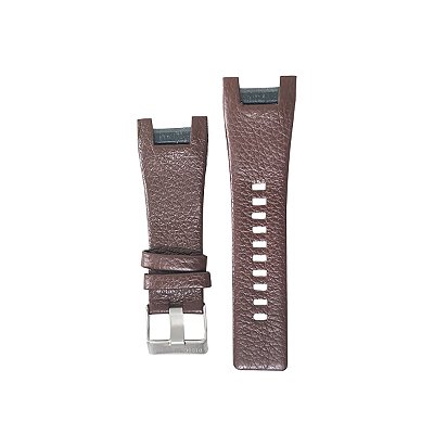 Pulseira para Relógio Compatível com Diesel 32mm em Couro Genuíno Marrom com fivela