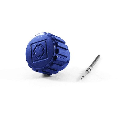 Coroa e Tige para Relógio Compatível com Invicta S1 Yakuza Azul