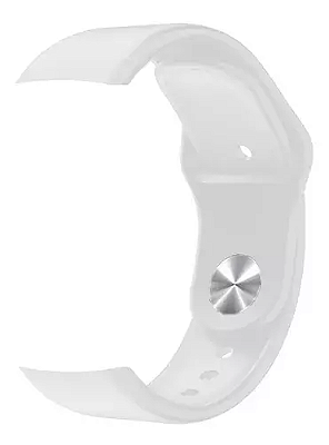 Pulseira para Relógio Compatível com D20 / D13 / Y68 em Silicone - Branco