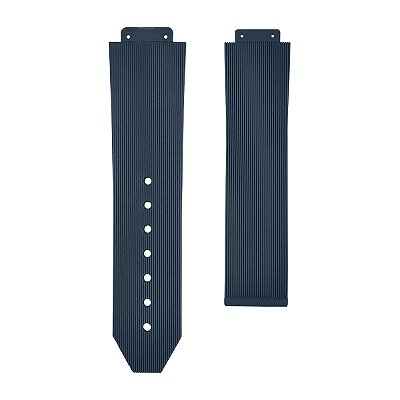 Pulseira para Relógio Compatível com Hublot Big Bang Riscadinha Azul Holandês 20/18mm