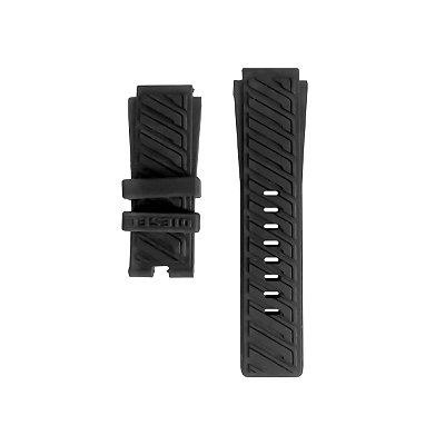 Pulseira para Relógio Compatível com Diesel DZ4244 22mm em Silicone Preto