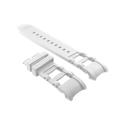 Pulseira para Relógio Compatível com Invicta Russian Diver Branco (Sem Fivela e Peças Metálicas)