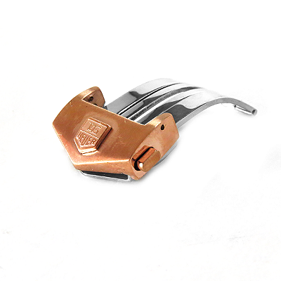 Fecho Deployant Rosê Compativel Pulseira Tag Heuer Diversos Tamanhos 24mm / 22mm / 20mm