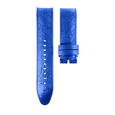 Pulseira para Relógio Compatível com Invicta S2 Yakuza Silicone Azul