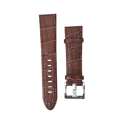 Pulseira para Relógio Compatível com Montblanc Couro Marrom Encaixe 22mm Completa com Fecho