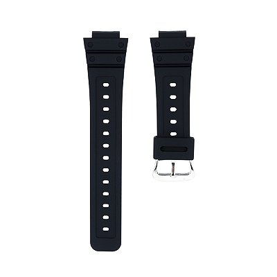 Pulseira para Relógio Compatível com Casio G-Shock Series 5600 Borracha Preto Encaixe de 16mm