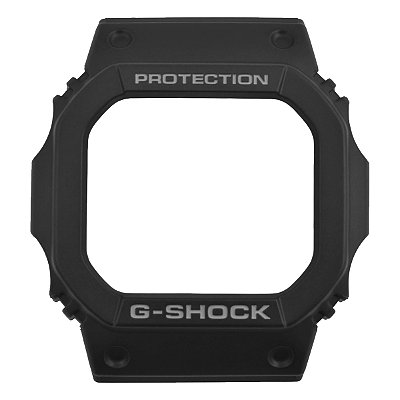 Bezel para Relógio Compatível com Casio G-Shock Series 5600 Borracha Preto Bumper Capa Protetora