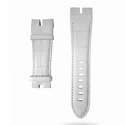 Pulseira para Relógio Roger dubuis Couro Branco 26mm