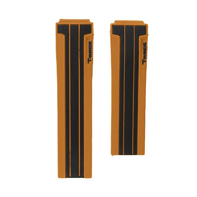 Pulseira para Relógio Compatível com Tissot GP T-Race T048/ T027 Silicone Laranja/ Preto Com encaixe de 21mm