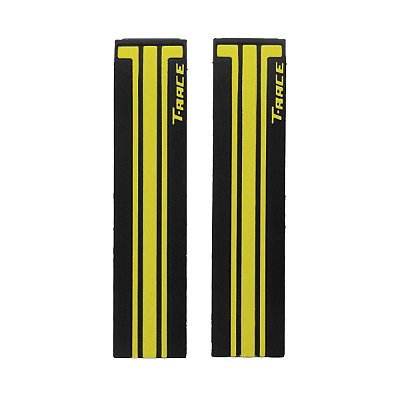 Pulseira para Relógio Compatível com Tissot GP T-Race T048/ T027 Silicone Preto/ Amarelo Com encaixe de 21mm