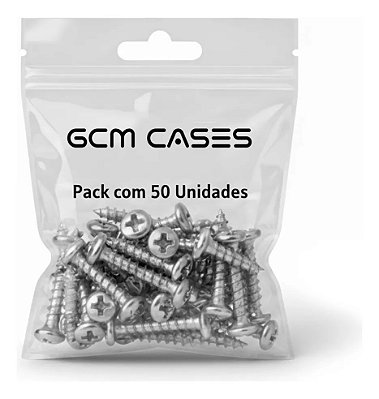 Kit 50 Parafuso P/ Capa Bezel G-shock Ga-100/ga-110 Aço Inox